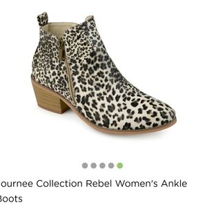 Leopard booties